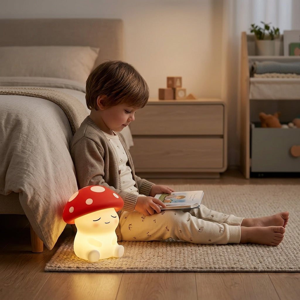 Squishy Mushroom Night Light