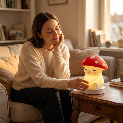 Squishy Mushroom Night Light