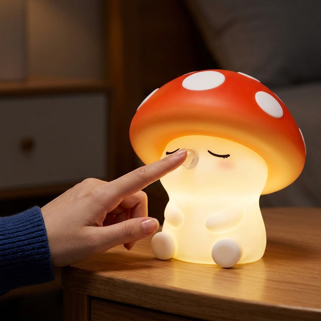 Squishy Mushroom Night Light